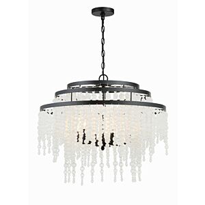 Poppy 6-Light Chandelier in Matte Black