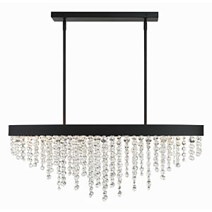 Winham 8-Light Chandelier in Black Forged