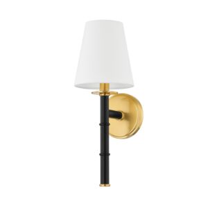 Banyan 1-Light Wall Sconce in Aged Brass