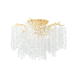 Genoa 5-Light Semi-Flush Mount in Gold Leaf