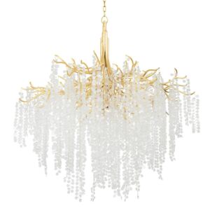 Genoa 12-Light Chandelier in Gold Leaf