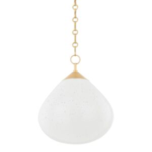 Semilla 1-Light Pendant in Vintage Brass