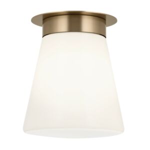 Albers 1-Light Flush Mount in Champagne Bronze