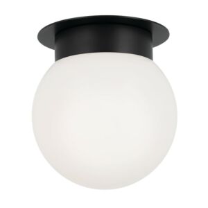 Albers 1-Light Flush Mount in Black