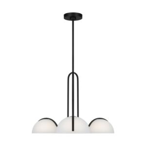 Nido 3-Light Chandelier in Midnight Black