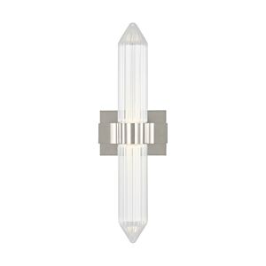 Langston Medium 1-Light Integrated LED Bath Vanity in Polished Nickel