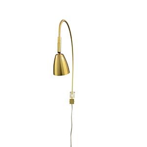 Arch 1-Light LED Picture Light in Natural Brass