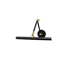 Amelia 1-Light LED Picture Light in Black with Polished Brass