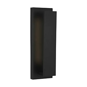 Nate 17 1-Light Wet Integrated LED Outdoor Wall Sconce in Black