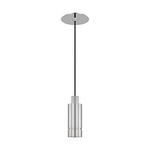 Sottile Small 1-Light Integrated LED Ceiling Pendant in Polished Stainless Steel