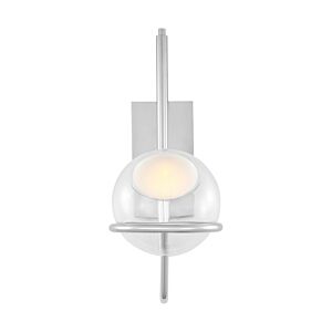 Crosby Medium 1-Light Integrated LED Wall Sconce in Polished Nickel