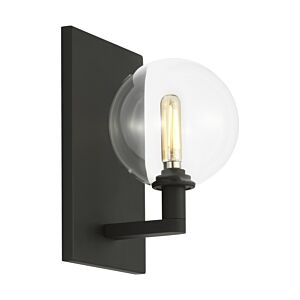 Gambit 9" Single 1-Light Wall Sconce in Nightshade Black