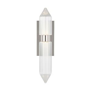 Langston Large 1-Light Integrated LED Wall Sconce in Polished Nickel