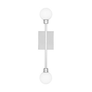 Mara 2-Light Integrated LED Wall Sconce in Polished Nickel