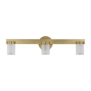 Esfera 3-Light LED Bathroom Vanity Light in Natural Brass