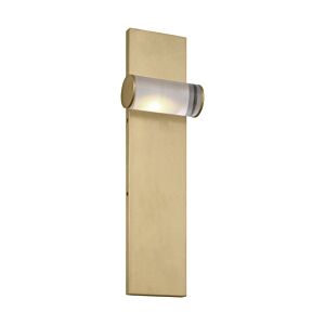 Esfera Medium 1-Light Integrated LED Wall Sconce in Natural Brass