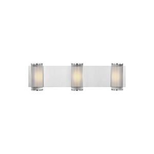 Esfera Large 3-Light Integrated LED Wall Sconce in Polished Nickel