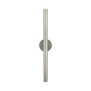 Ebell Large 2-Light Integrated LED Wall Sconce in Antique Nickel