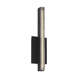 Serre Small 13" 1-Light Integrated LED Task Wall Sconce in Nightshade Black