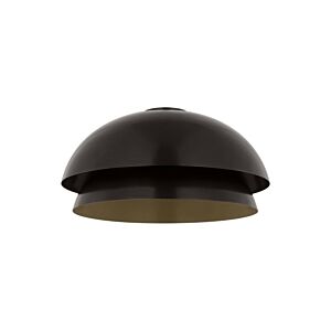 Shanti Large 1-Light Integrated LED Ceiling Flushmount in Dark Bronze