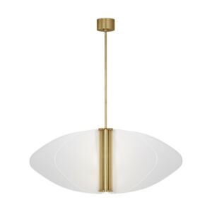 Nyra 1-Light LED Pendant in Plated Brass