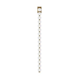 Perle 53" 1-Light Integrated LED Wall Sconce in Natural Brass