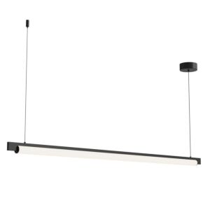 Keel 1-Light LED Pendant in Satin Black