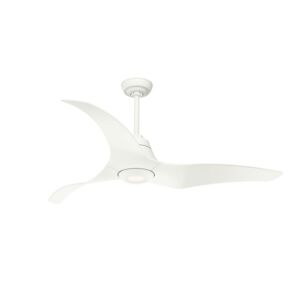 Arwen 1-Light 60" Hanging Ceiling Fan in Matte White