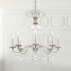 Helenia 8-Light Chandelier in Antique Silver