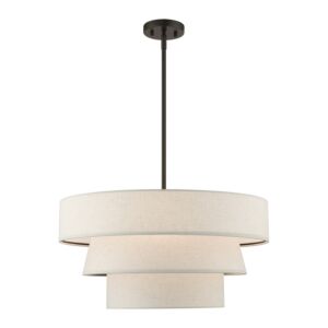 Chandler 4-Light Pendant Chandelier in English Bronze