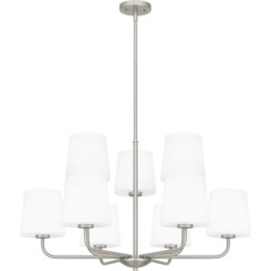 Gallagher 9-Light Chandelier in Brushed Nickel