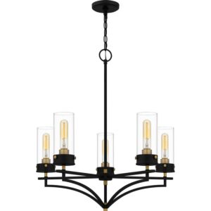 Hillside 5-Light Chandelier in Matte Black