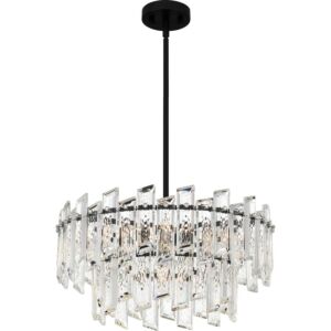 Dion 6-Light Pendant in Matte Black