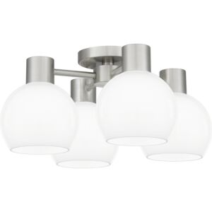 Quoizel Semi-Flush Mount 4-Light Semi-Flush Mount in Brushed Nickel