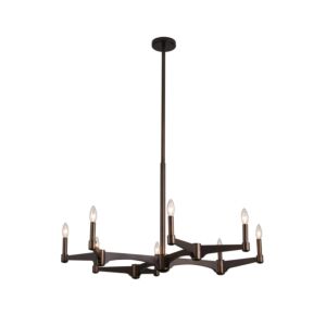 Tono 8-Light Chandelier in Vintage Bronze