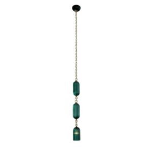 Verde 1-Light Mini Pendant in Satin Brass