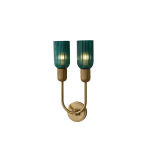 Verde 2-Light Wall Sconce in Satin Brass