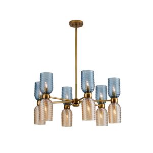 Azul 12-Light Chandelier in Aged Gold