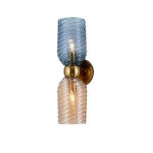 Azul 2-Light Wall Sconce in Aged Gold