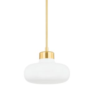 Eliana 1-Light Pendant in Aged Brass