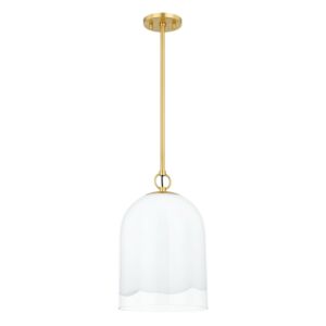 Lennon 1-Light Pendant in Aged Brass