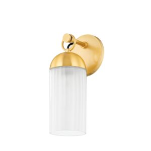 Emory 1-Light Wall Sconce in Aged Brass