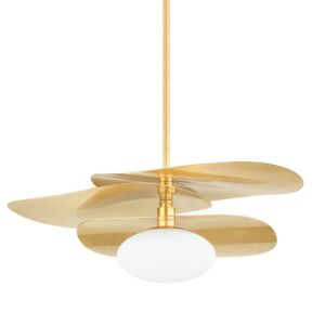 Allida 1-Light Pendant in Vintage Gold Leaf