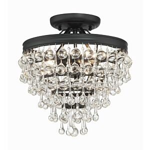 Three Light Semi Flush Mount by Crystorama