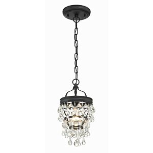 Calypso 1-Light Mini Chandelier in Matte Black