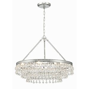 Calypso 6-Light Chandelier in Polished Chrome