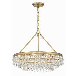 Calypso 6-Light Chandelier in Vibrant Gold