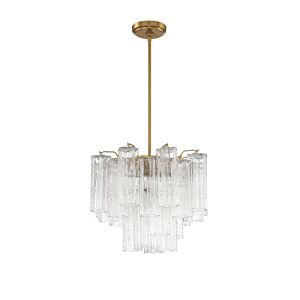 Addis 4-Light Chandelier in Aged Brass