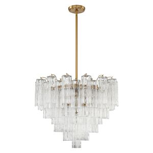 Addis 12-Light Chandelier in Aged Brass