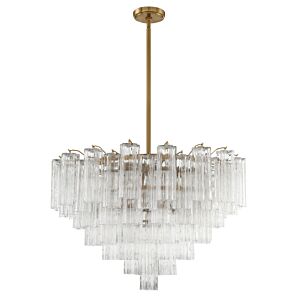 Addis 16-Light Chandelier in Aged Brass